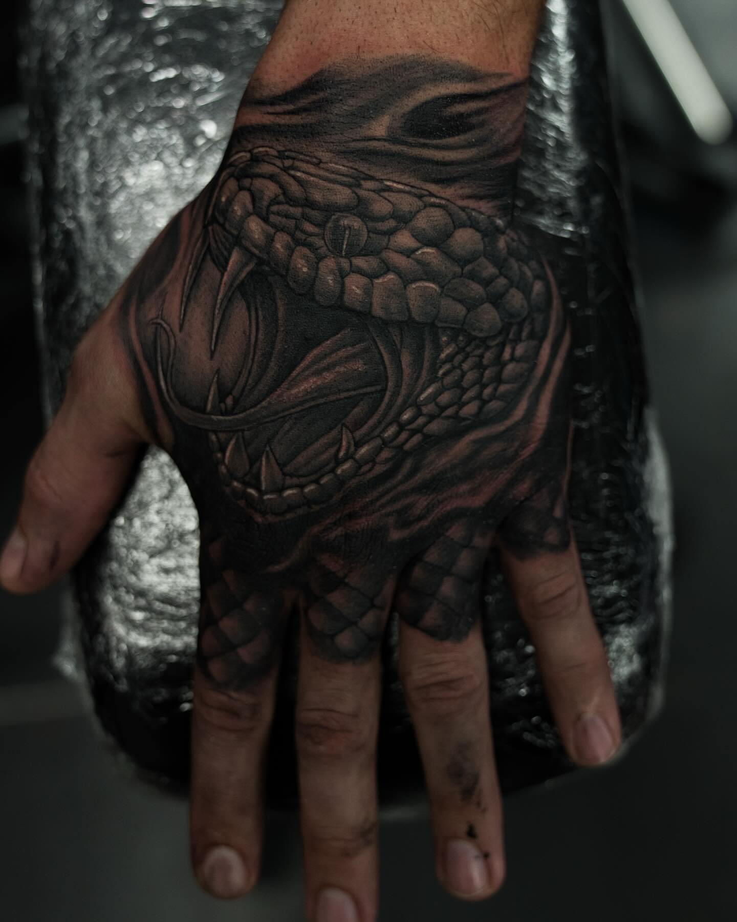 Tattoo by @guzman_tattoo_ — black_and_grey, realism