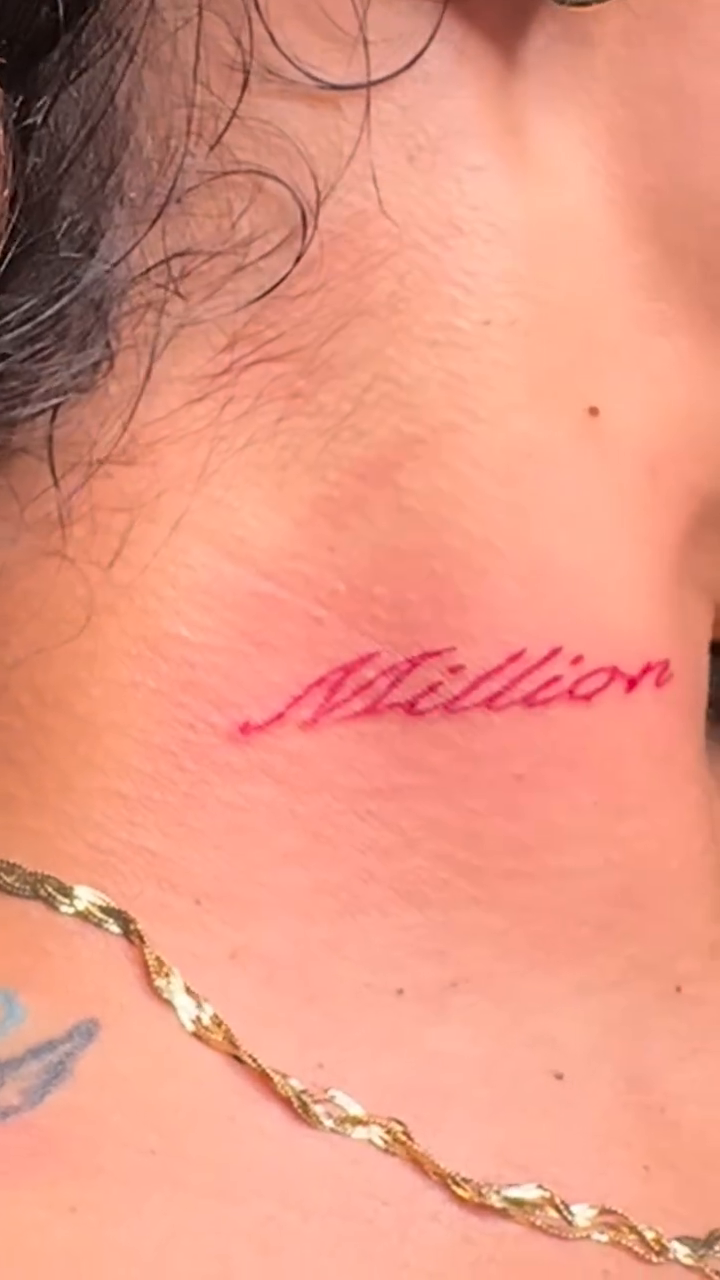 Text lettering script tattoo by ✨Cole✨, Cleveland Heights, Ohio