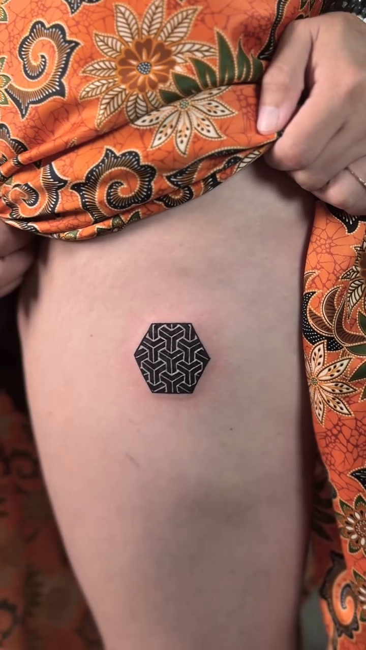 Tattoo by @zinktattoostef — geometric, blackwork