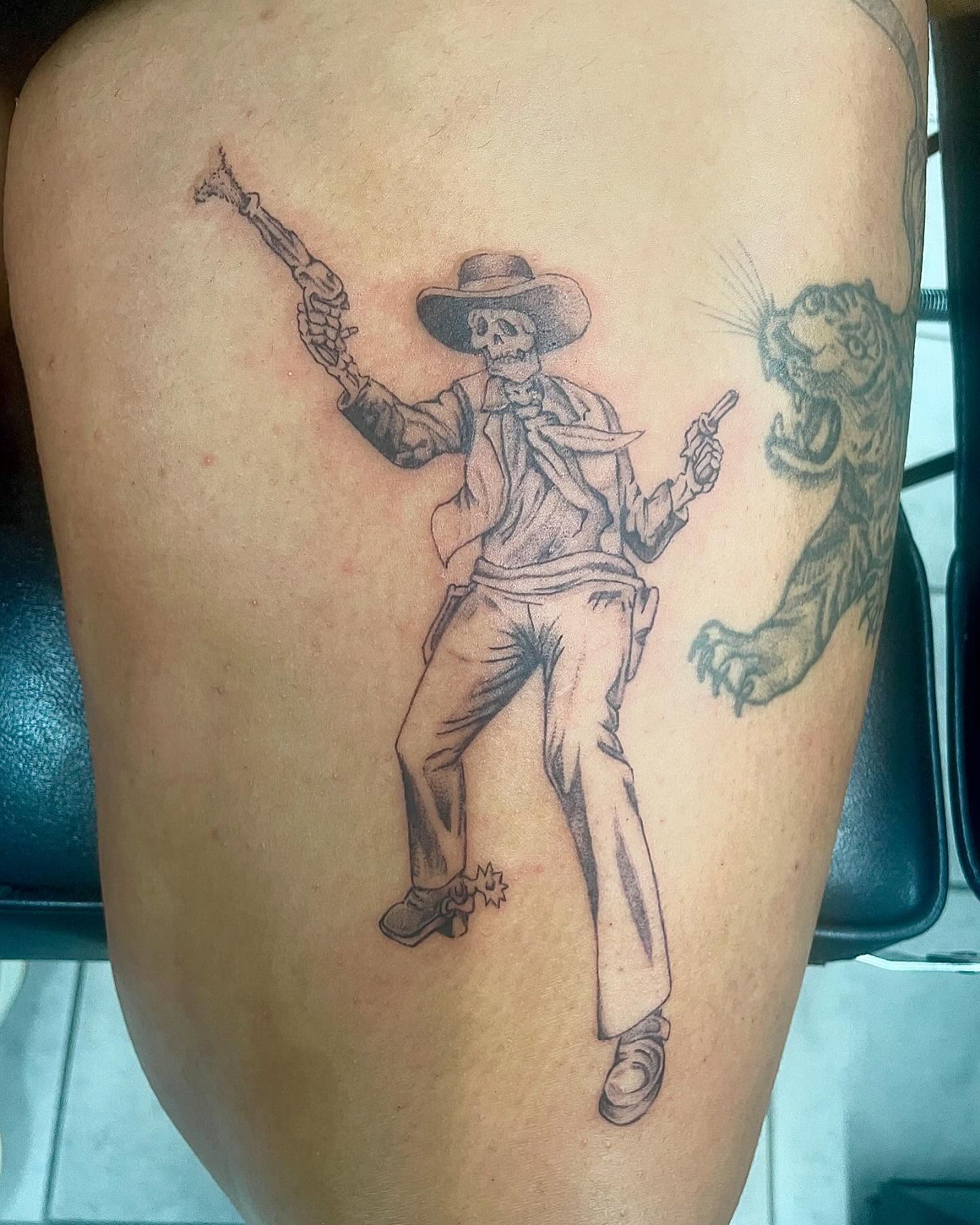 Tattoo by @crawfordtats — black_and_grey, realism