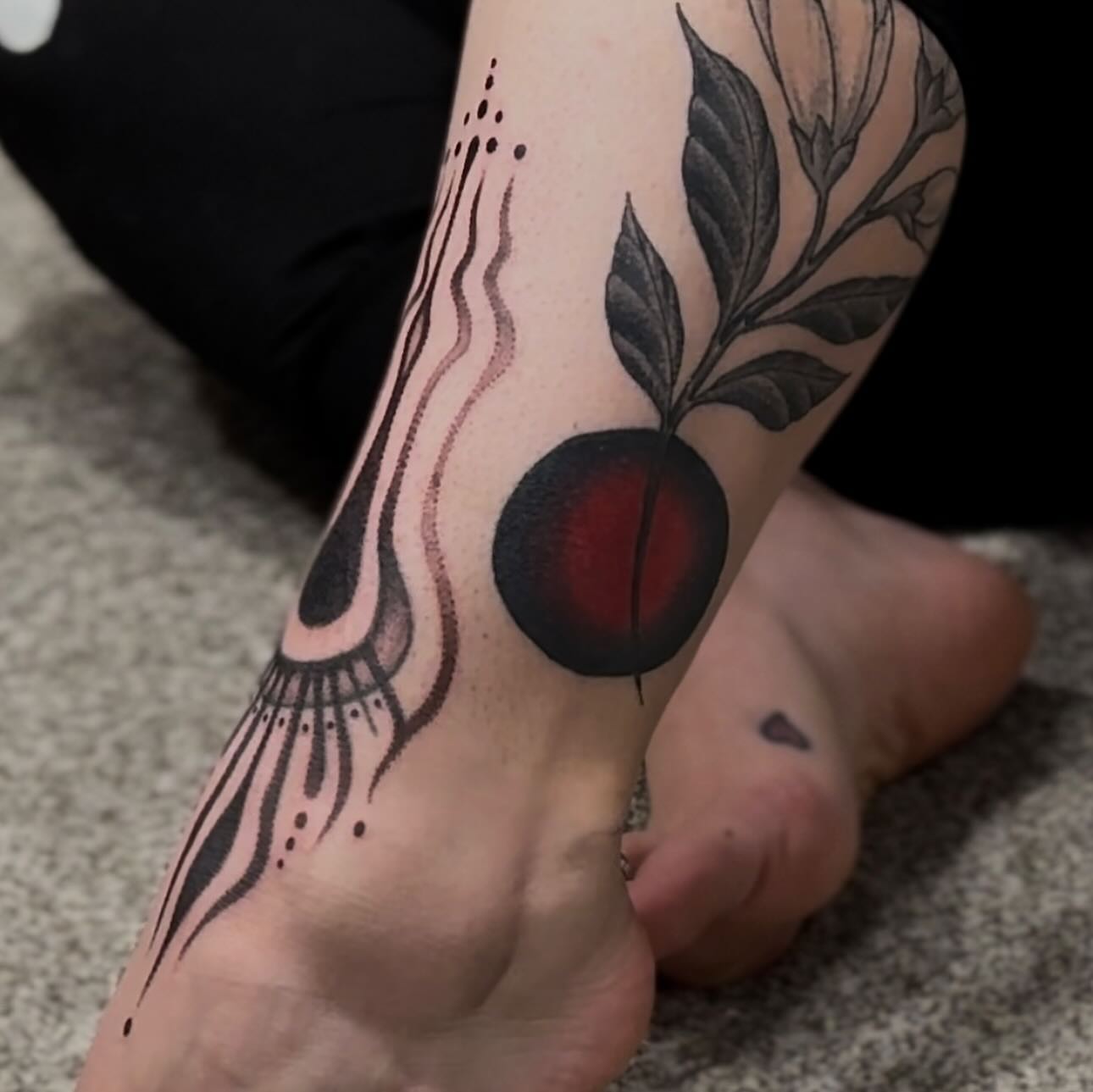 Tattoo by @spiritfleshtattoo — dotwork, realism