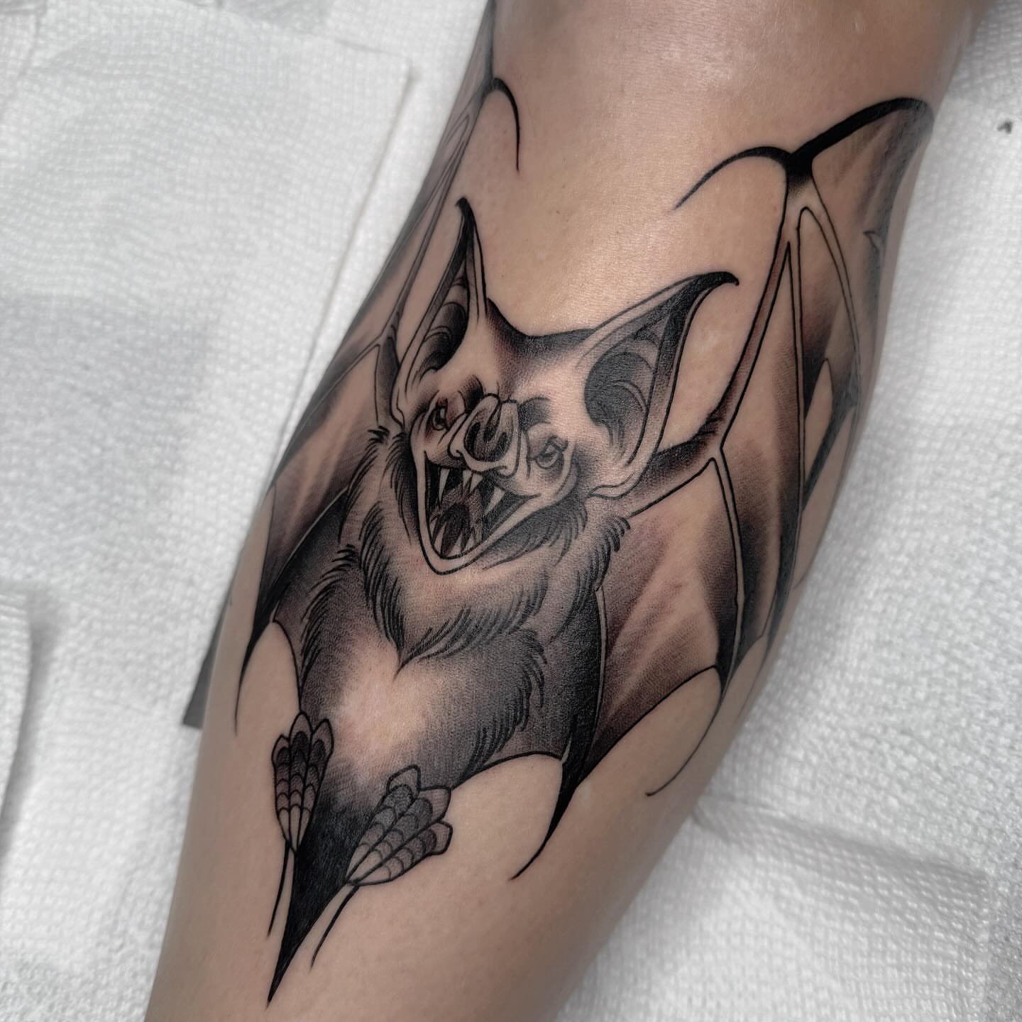 Tattoo by @booradleey — black_and_grey