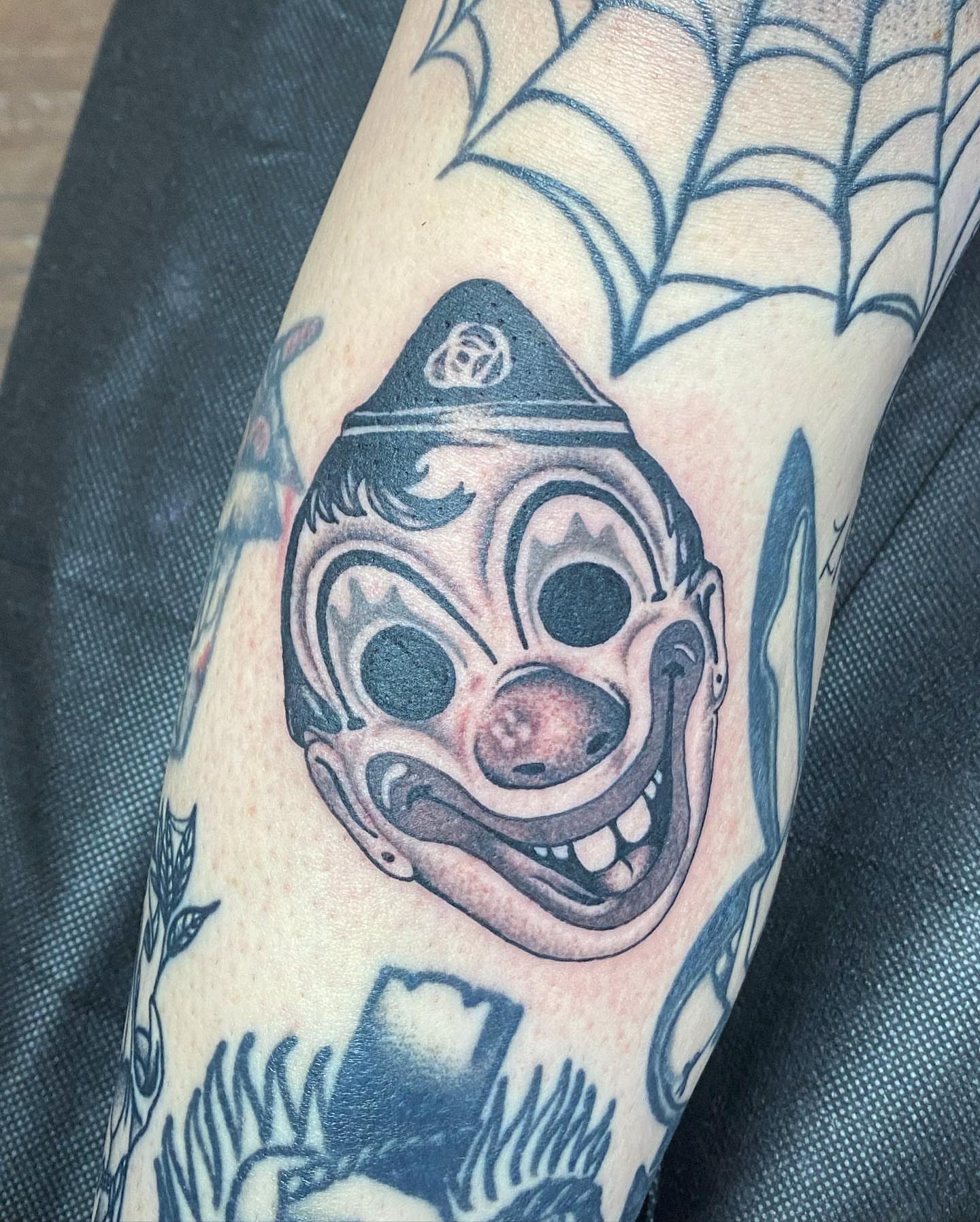 Tattoo by @crust_king — black_and_grey