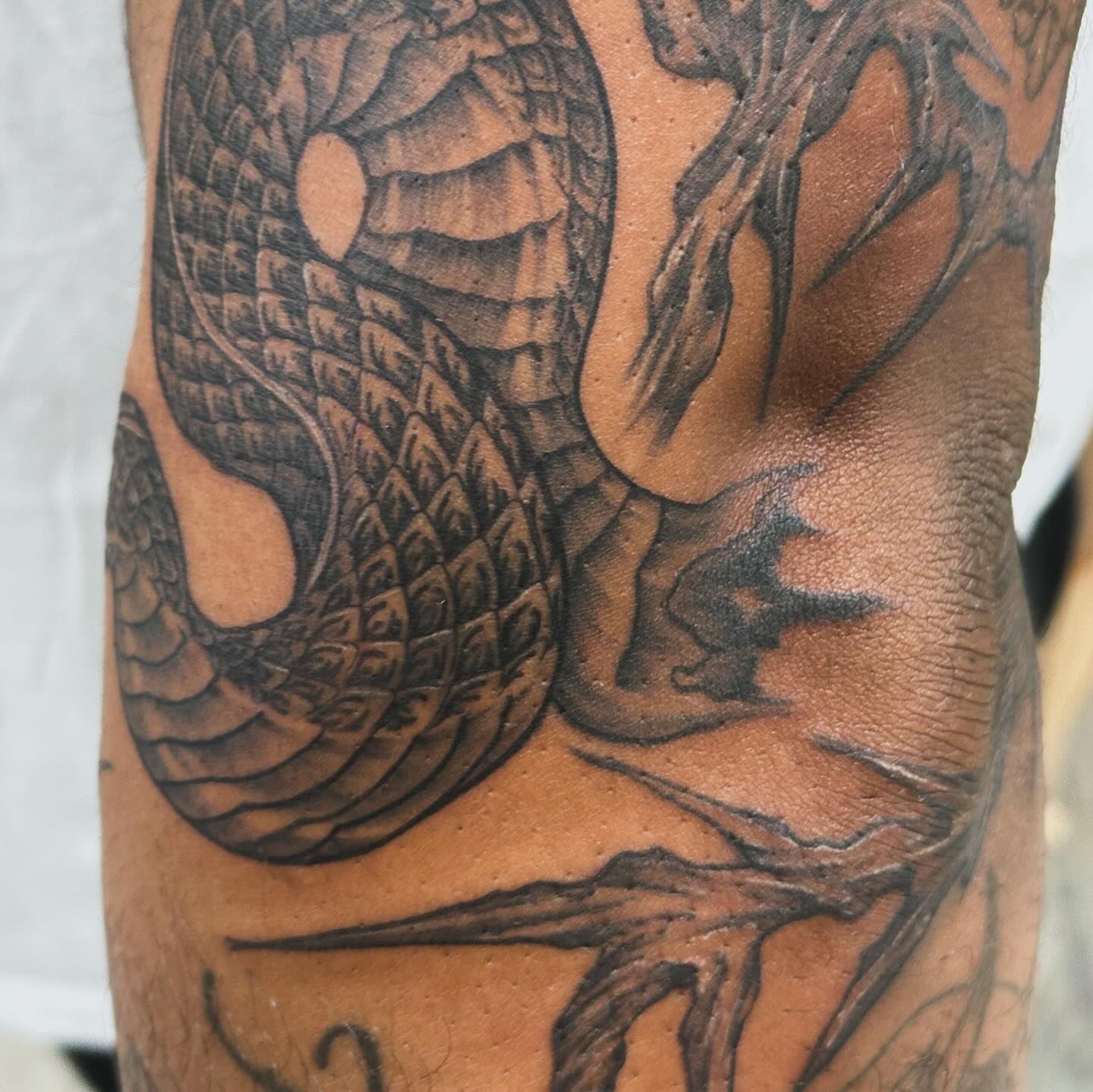 Tattoo by @immaculata_tattoo — black_and_grey