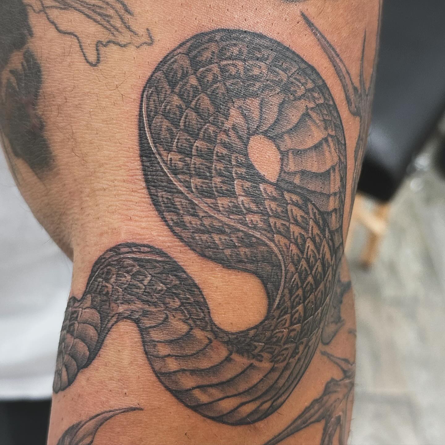 Tattoo by @immaculata_tattoo — black_and_grey