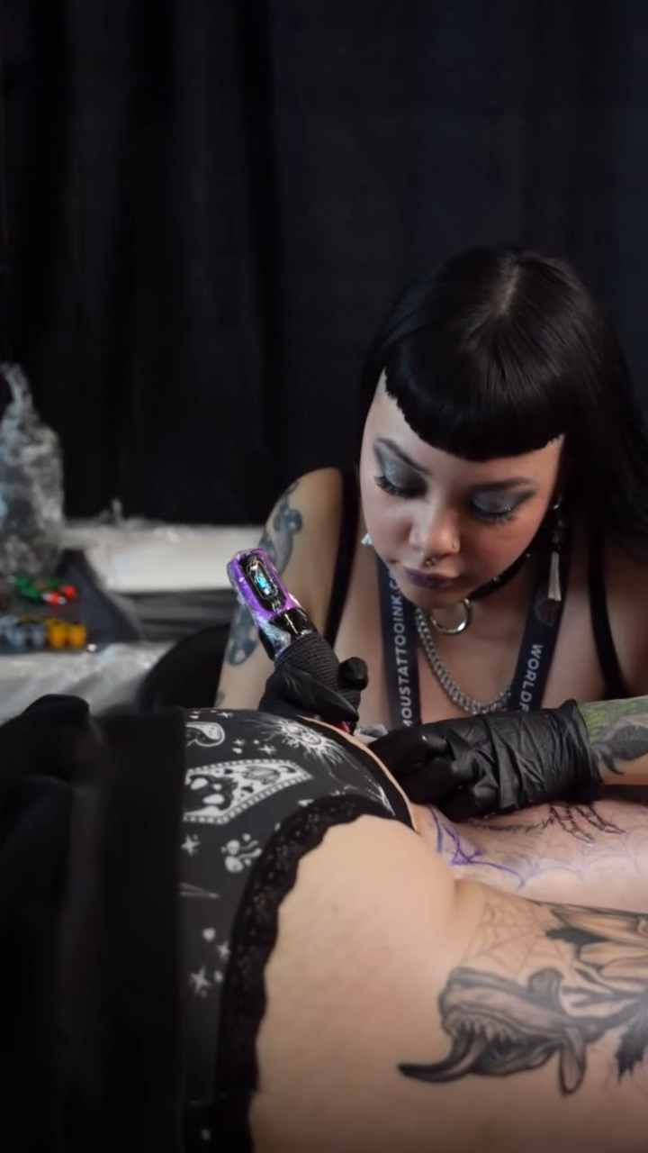 Woman with flowers realism tattoo by 𝕸𝖊𝖌𝖆𝖓 𝕮𝖍𝖊𝖛𝖆𝖙𝖊𝖜𝖆🦇 Brooklyn Tattoo Artist