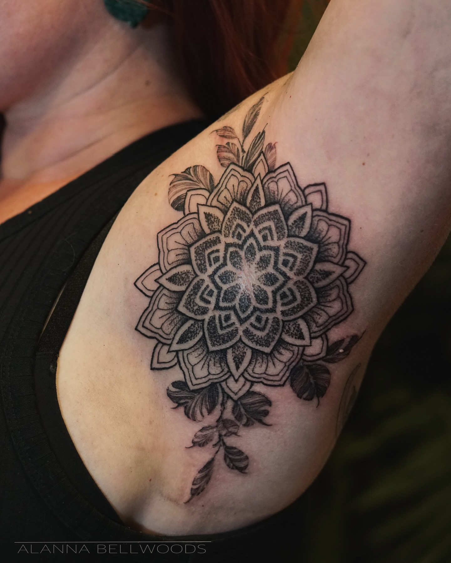 Tattoo by @alannabellwoods — dotwork