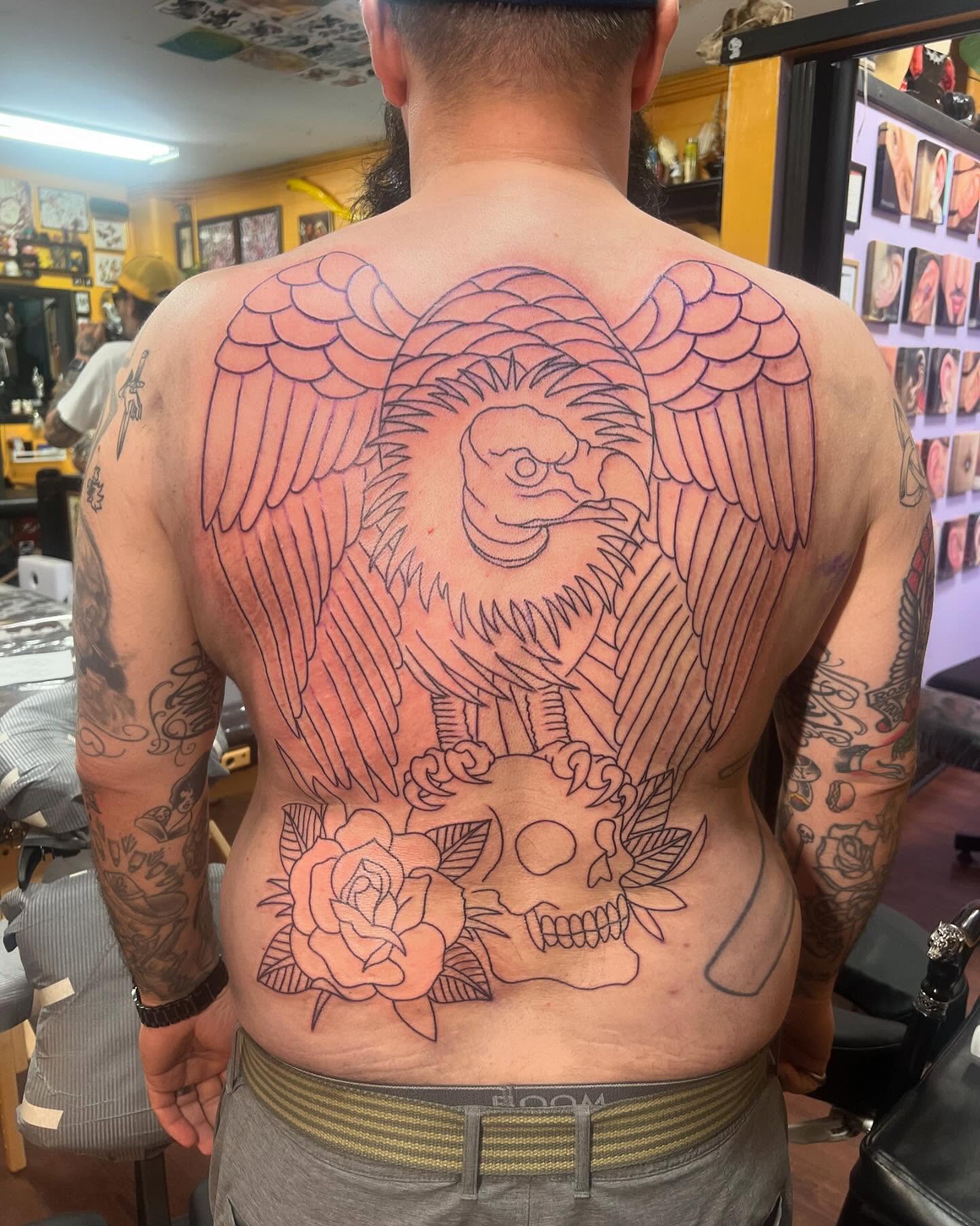 Tattoo by @underwoodtattoo — american_traditional, black_and_grey
