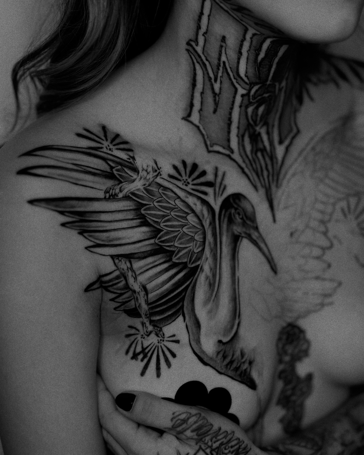 Tattoo by @kuropink_tattoo — black_and_grey