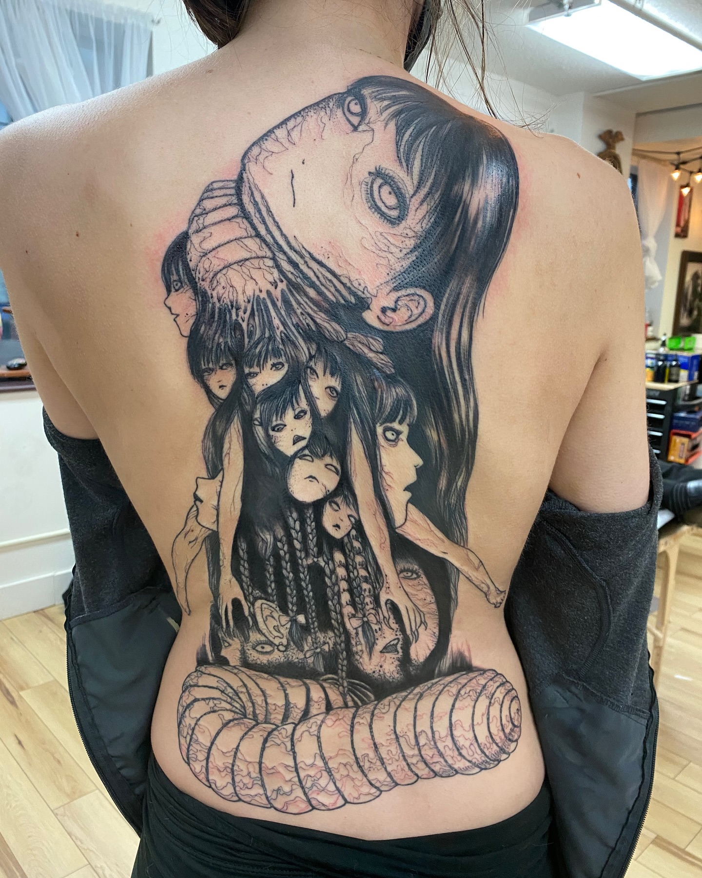 Tattoo by @bambikhan — dark_realism, anime