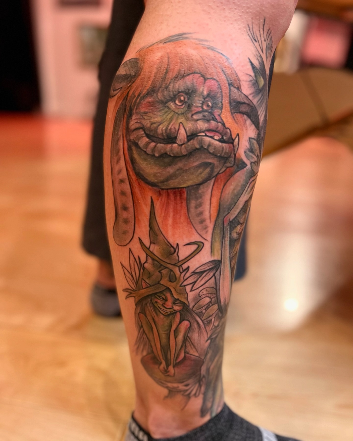 Tattoo by @bambikhan — realism, dotwork