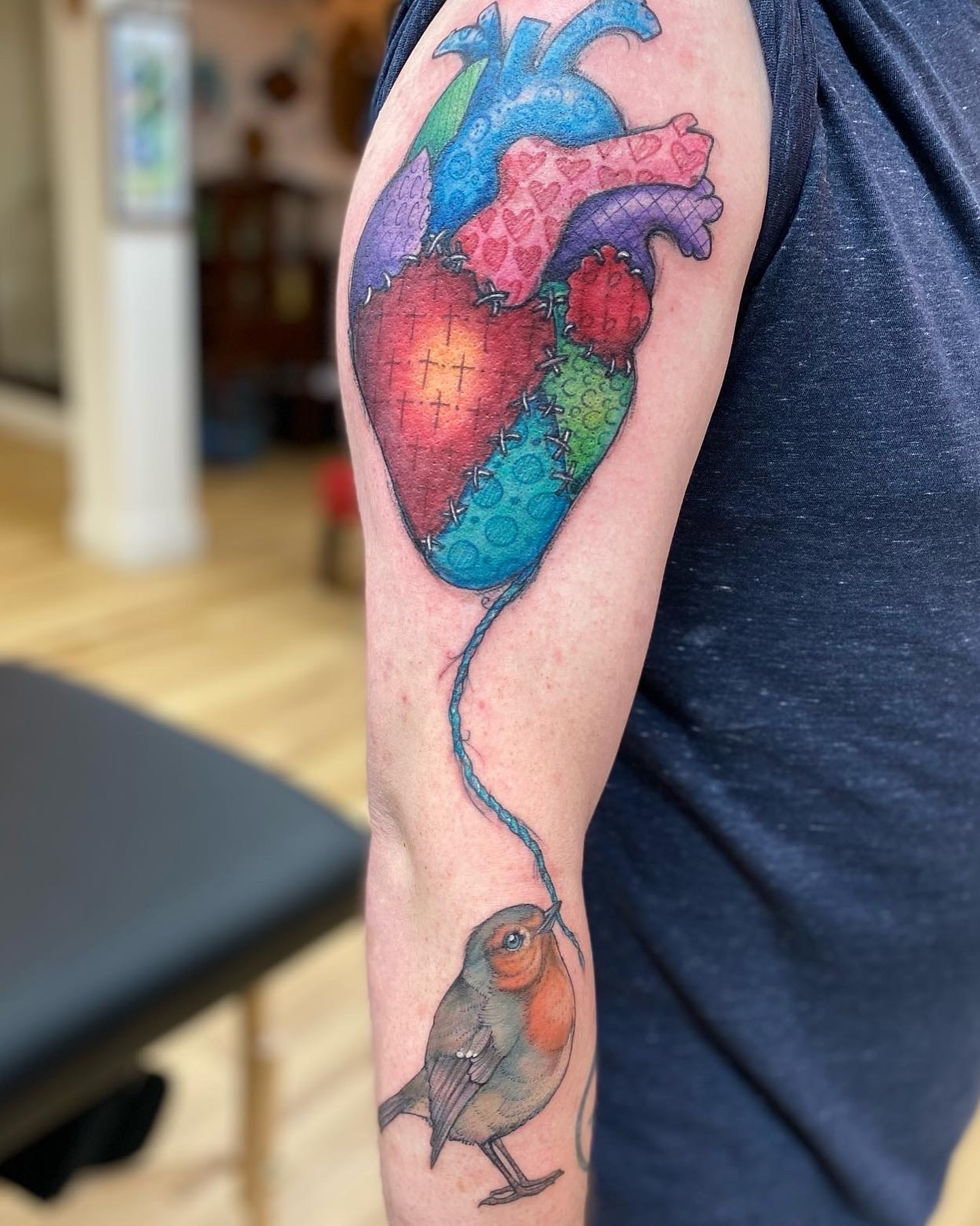 Tattoo by @bambikhan — dotwork, realism