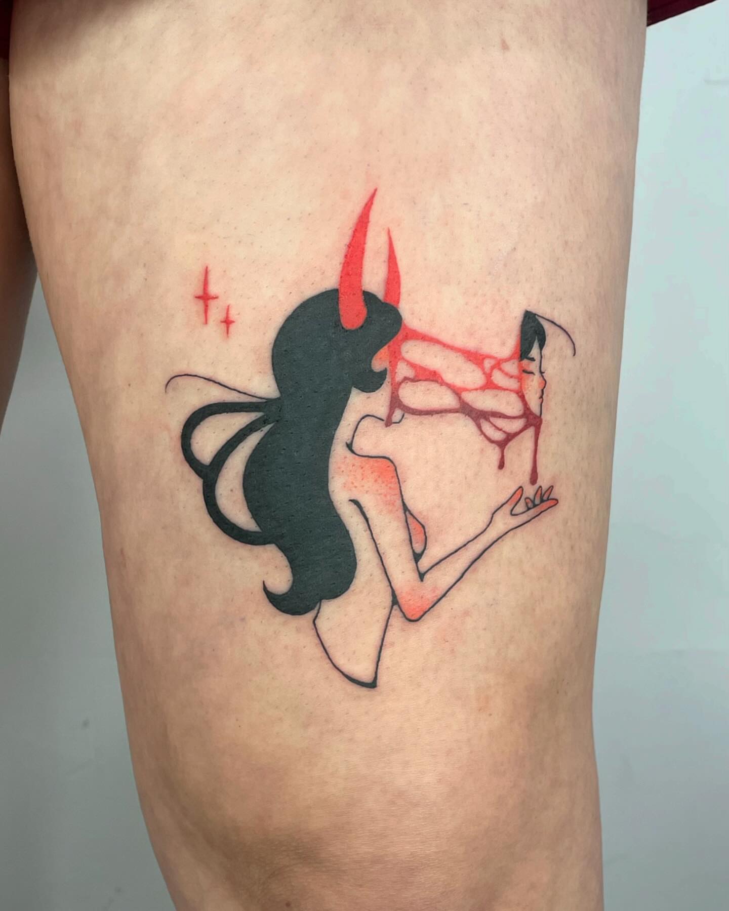 Tattoo by @gloomtimes — dotwork, realism