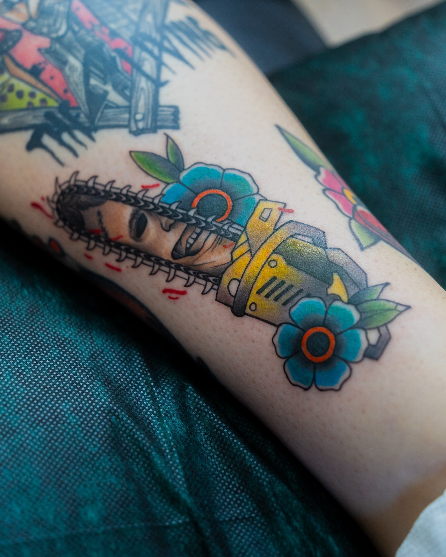 Tattoo by @red_lettr — american_traditional, trash_polka