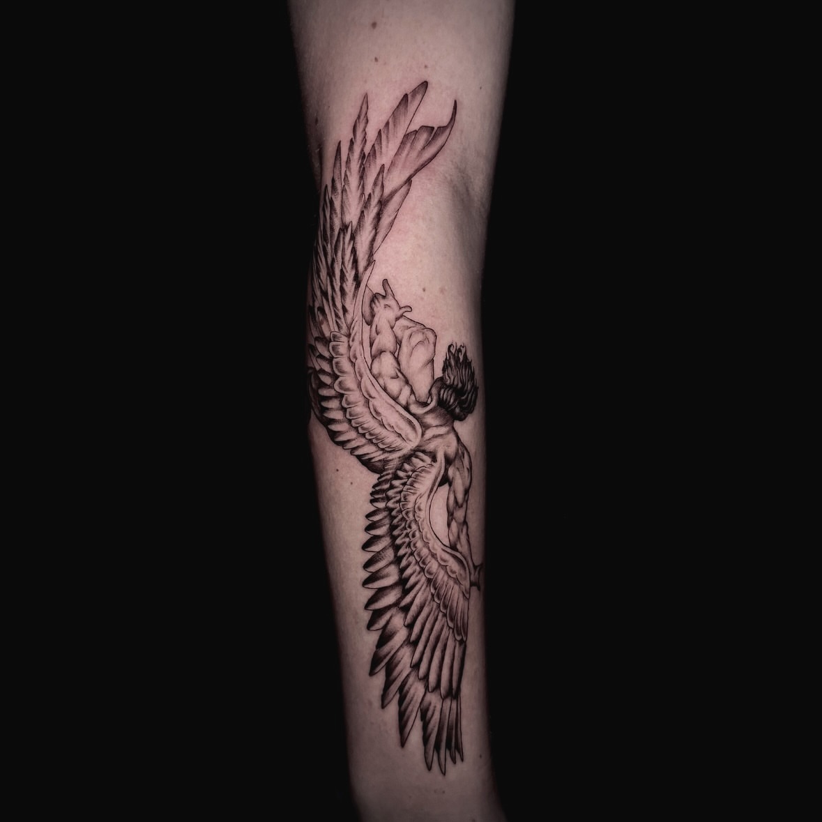 Tattoo by @corycabletattoos — black_and_grey