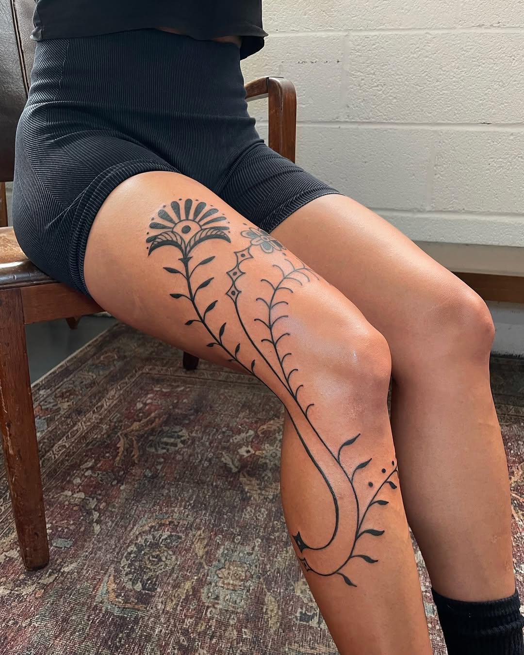 Tattoo by @cosmic___karma — fine_line, blackwork