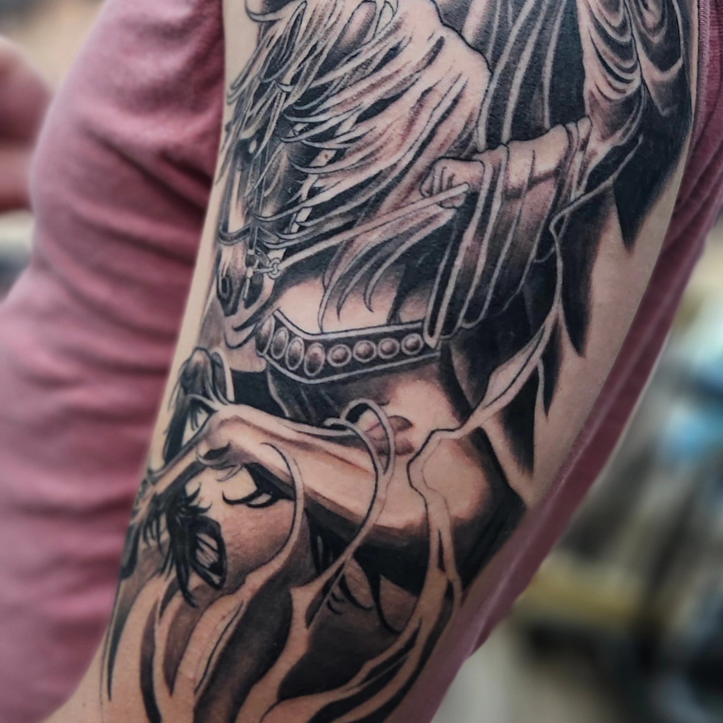 Tattoo by @inked_cupcake_tattooer — black_and_grey, realism