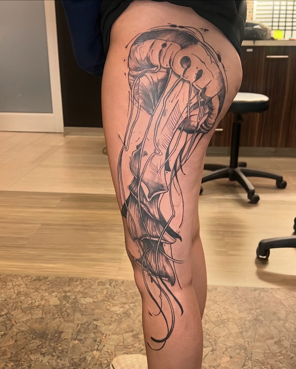 Tattoo by @robertdelete — black_and_grey
