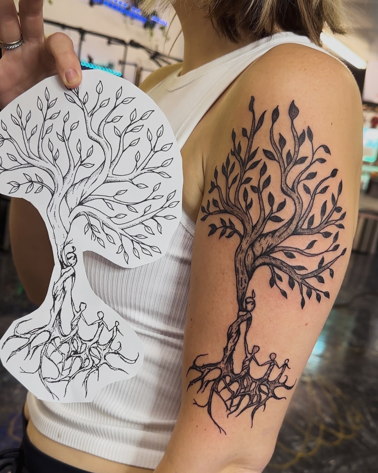 Tattoo by @august_tattz — dotwork