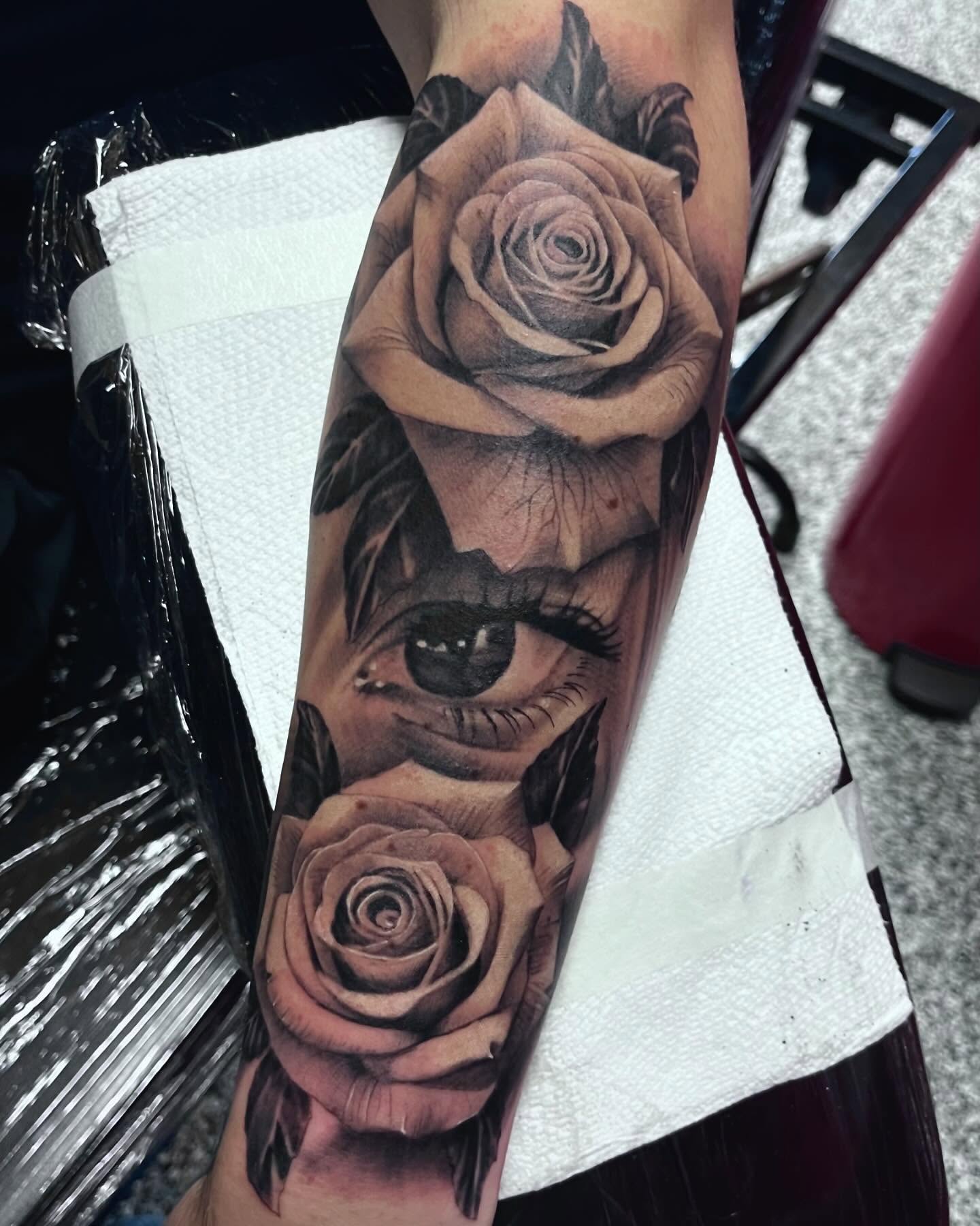 Tattoo by @thinkinkjr — realism, black_and_grey