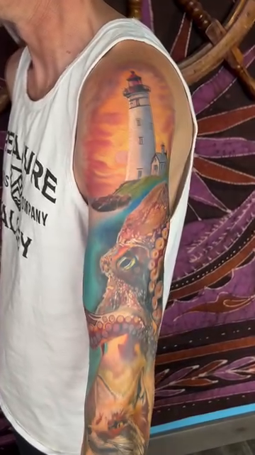 Tattoo by @hawkjackson — realism, japanese_irezumi