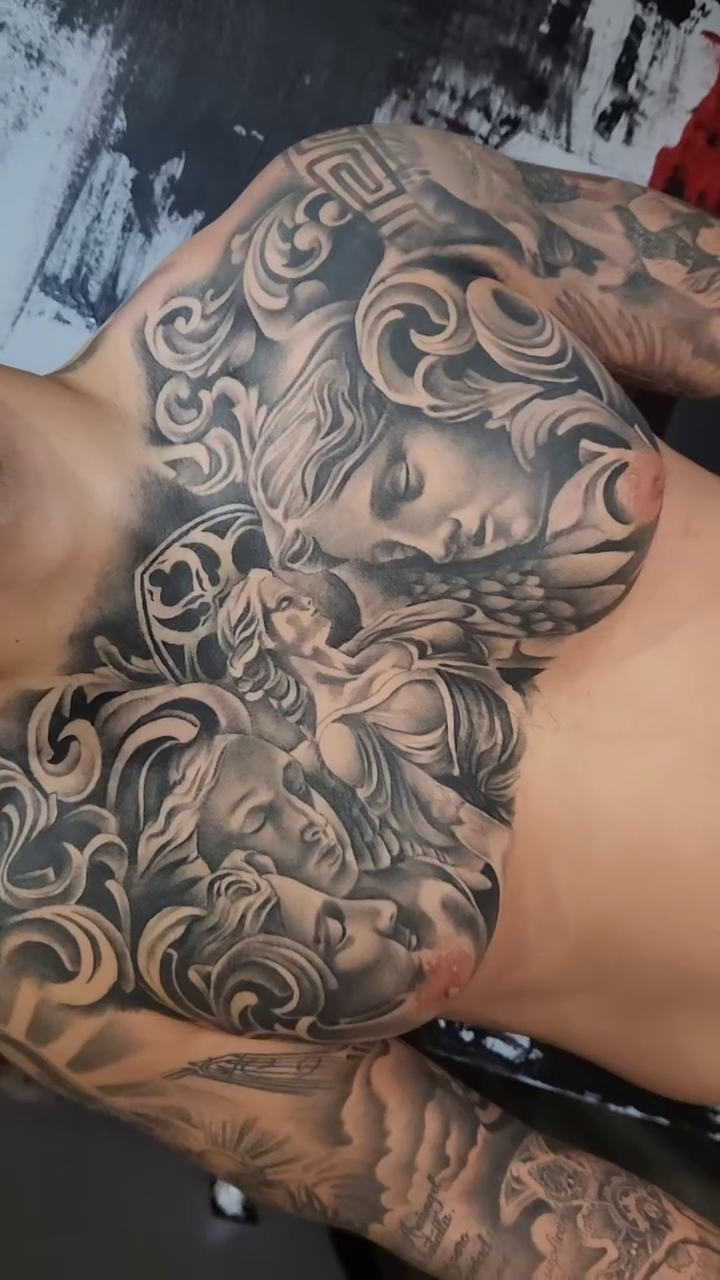 Tattoo by @tattoojimbo — realism, black_and_grey