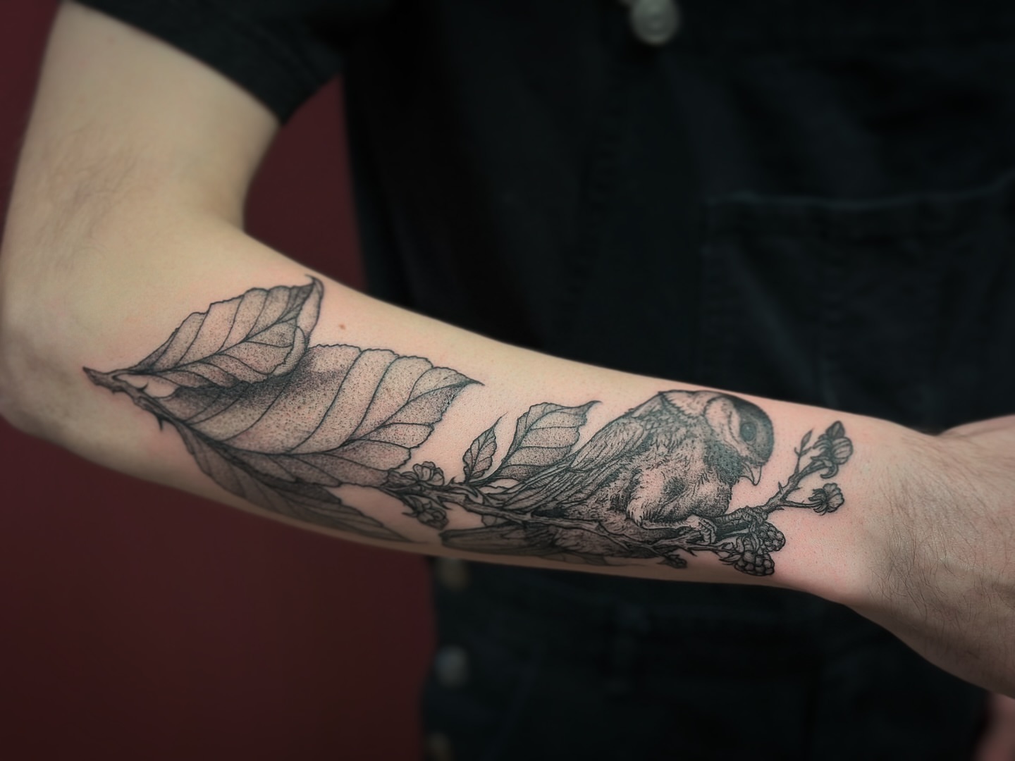 Tattoo by @carnivorousfx — dotwork, realism