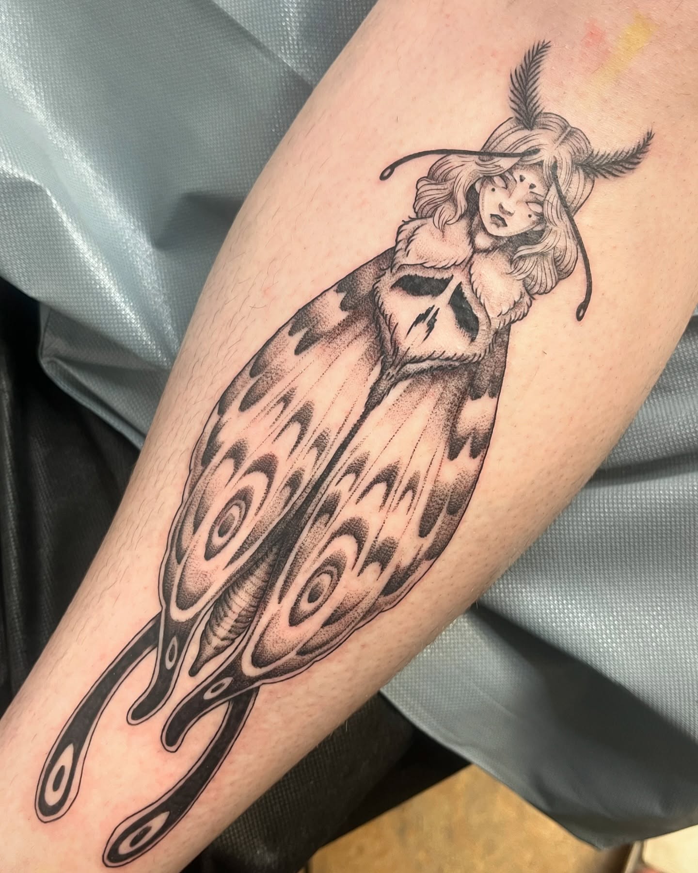 Tattoo by @thora_lorelei — black_and_grey, realism