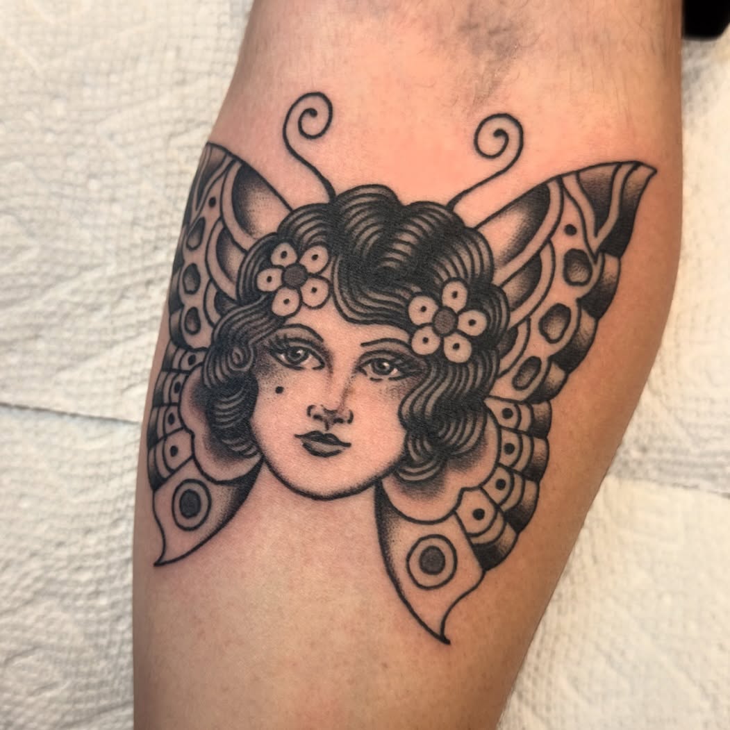 Tattoo by @mattegizi — american_traditional, black_and_grey