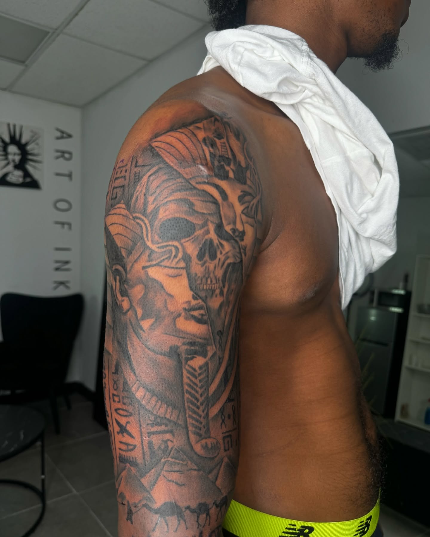 Tattoo by @shyluhv — black_and_grey, realism