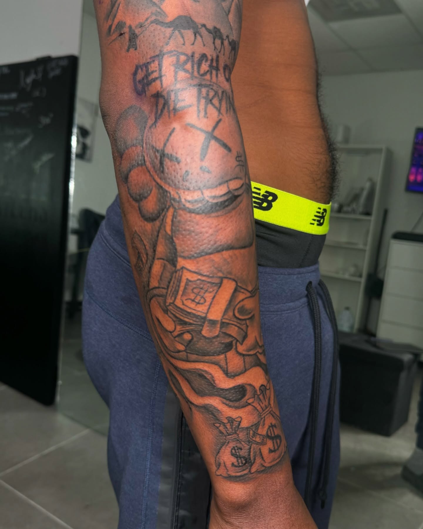 Tattoo by @shyluhv — black_and_grey
