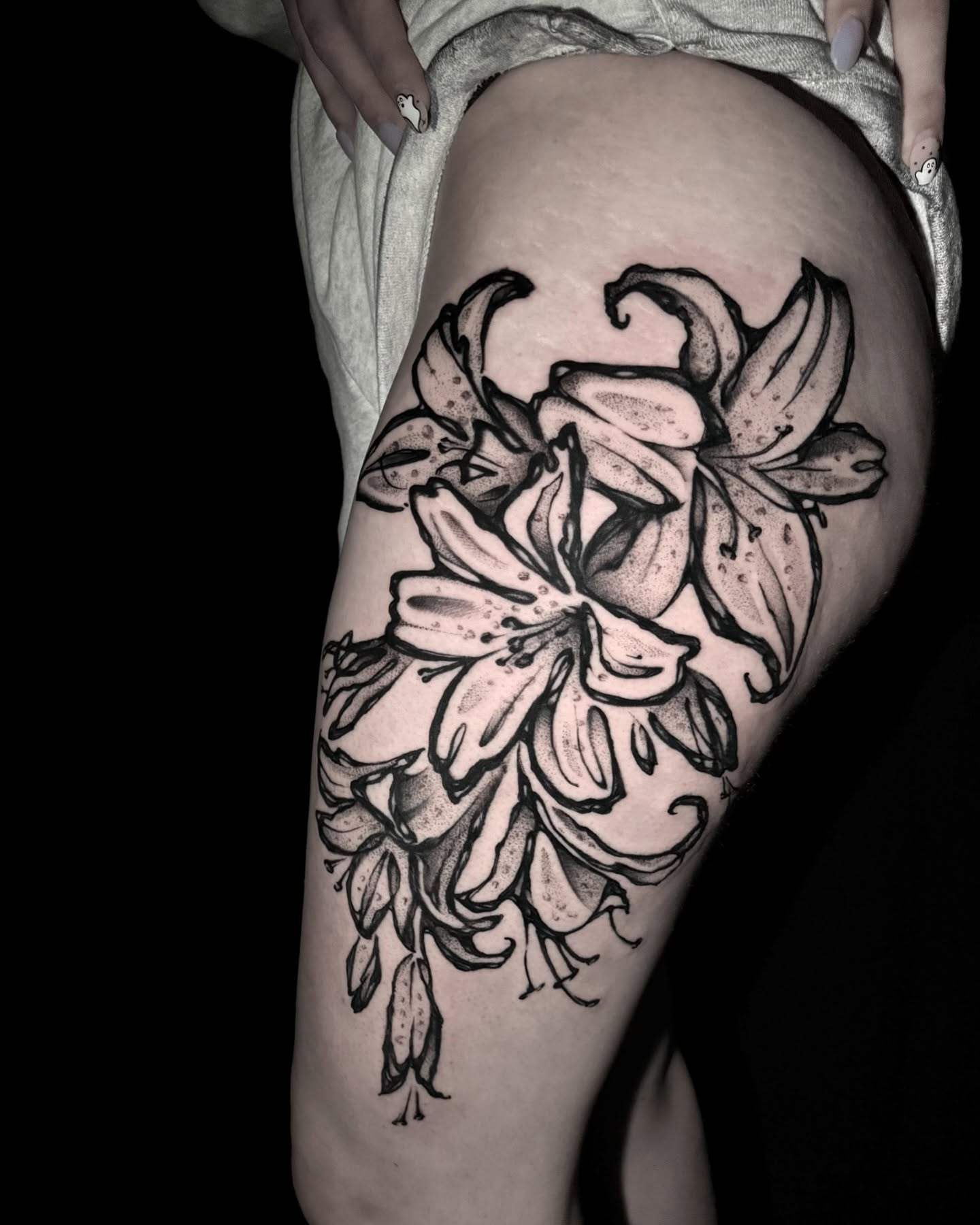 Tattoo by @connellytaittattoo — dotwork, black_and_grey