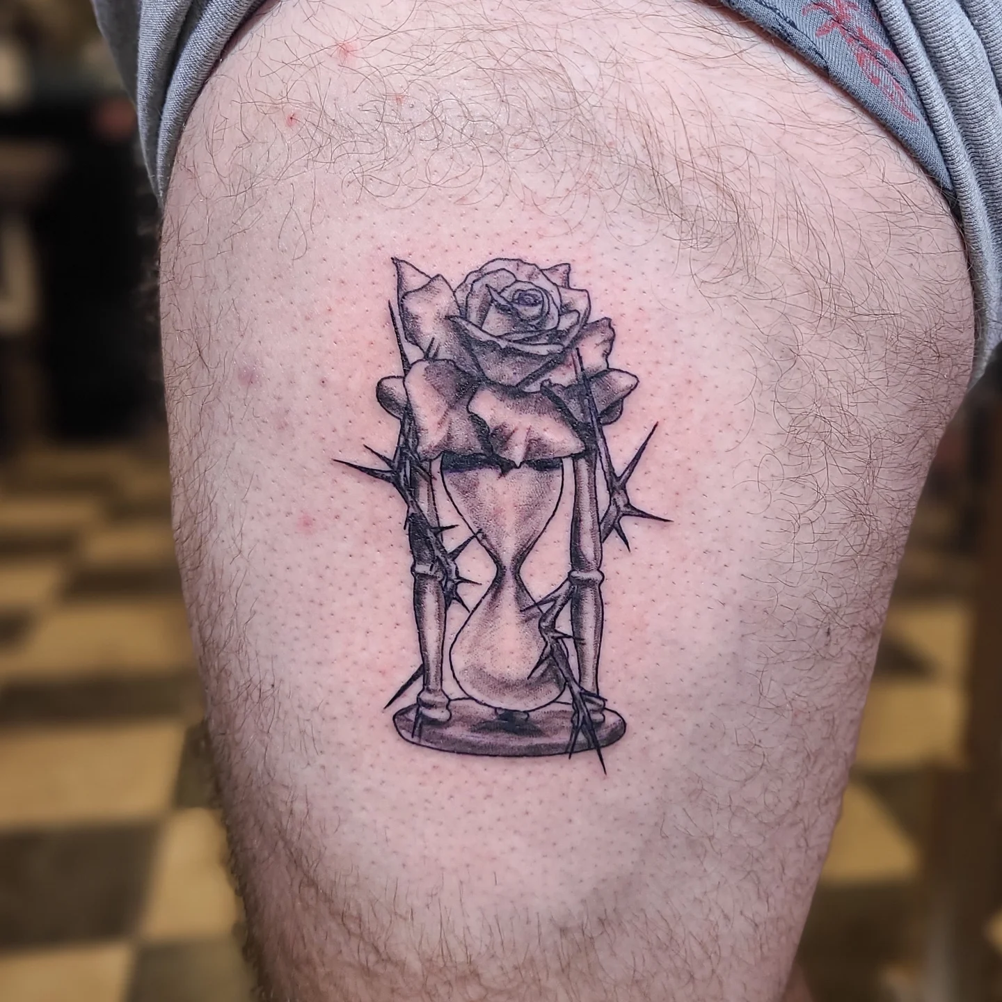 Tattoo by @shmorgue — black_and_grey, realism