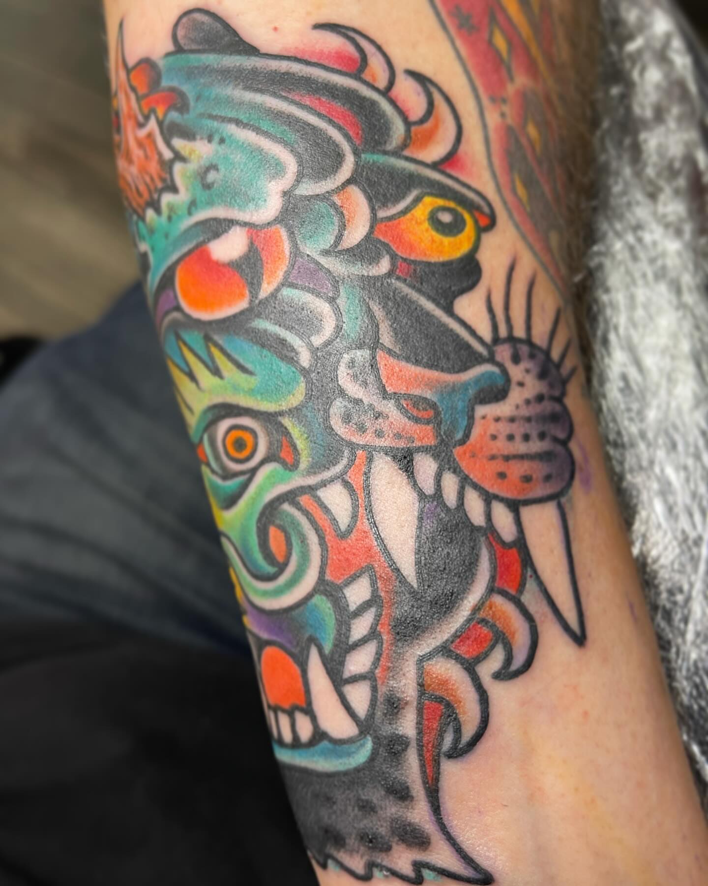 Tattoo by @mikewilsontattoo — american_traditional, dotwork