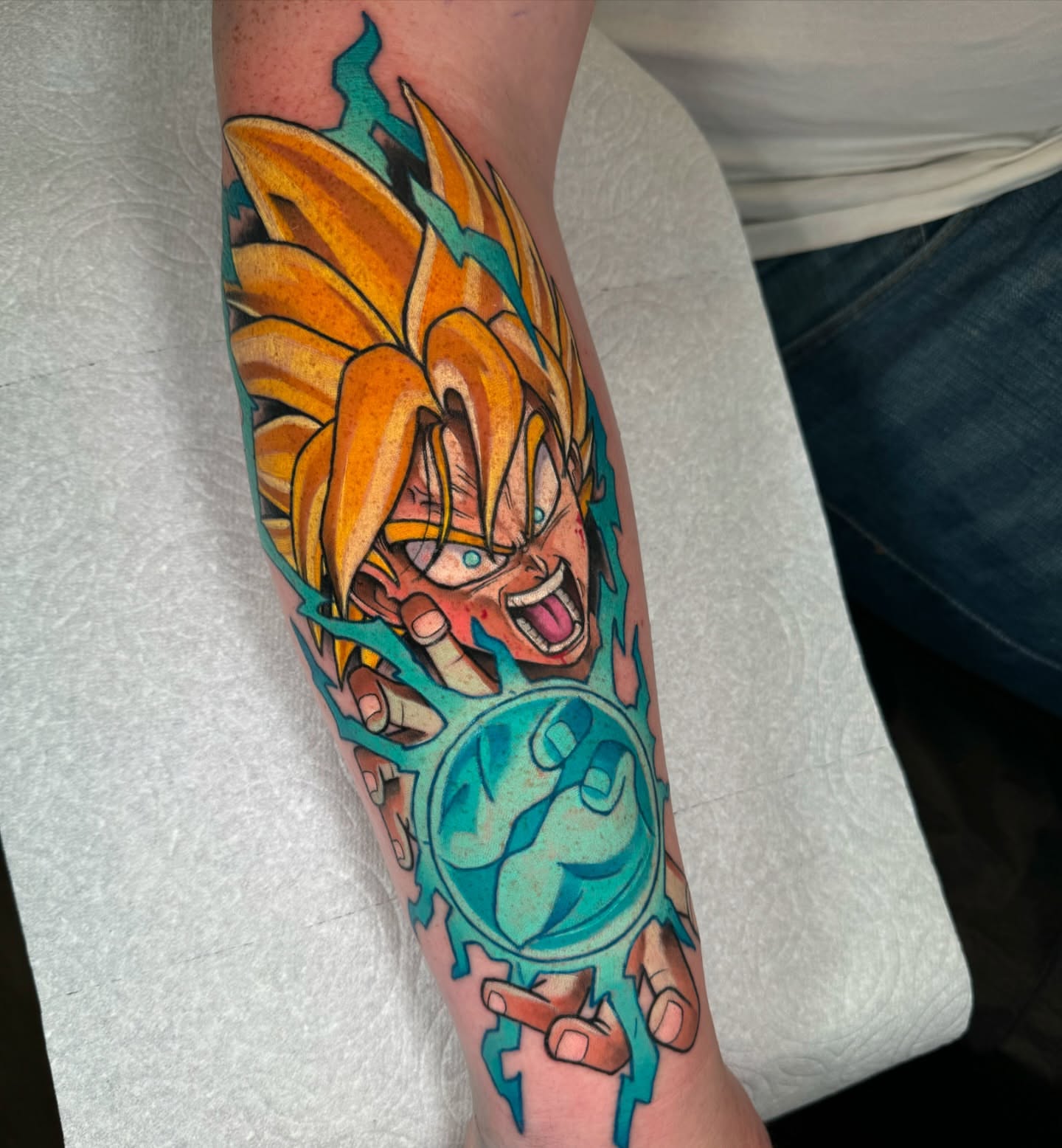 Tattoo by @jonleightontattoo — anime