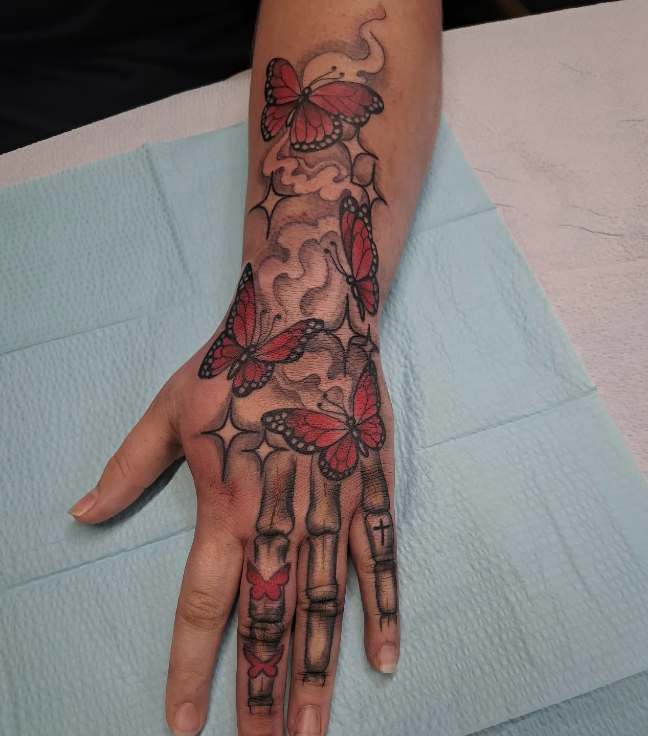 Tattoo by @birdshizzel — realism, dotwork