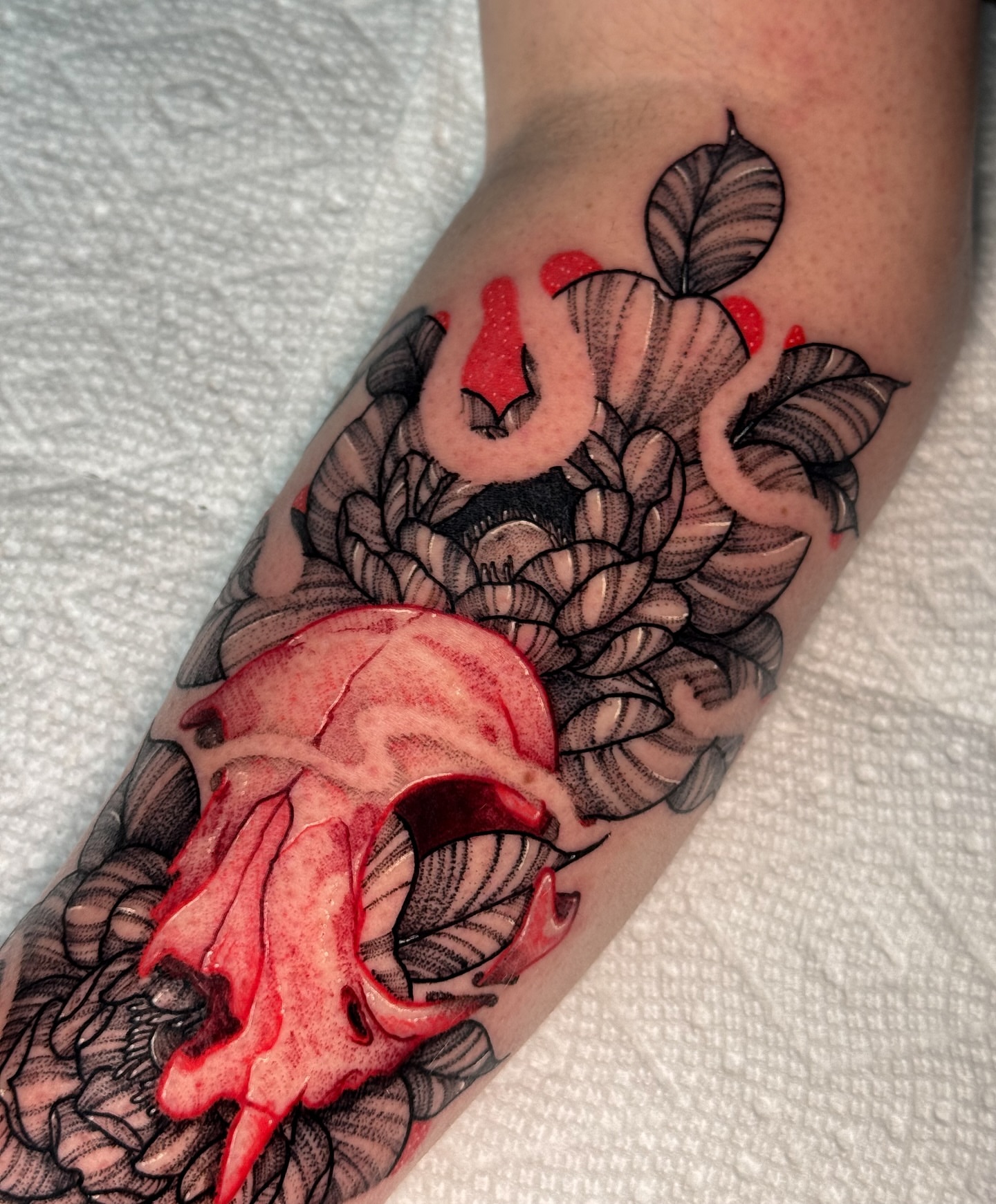 Tattoo by @doomedtattoo — black_and_grey