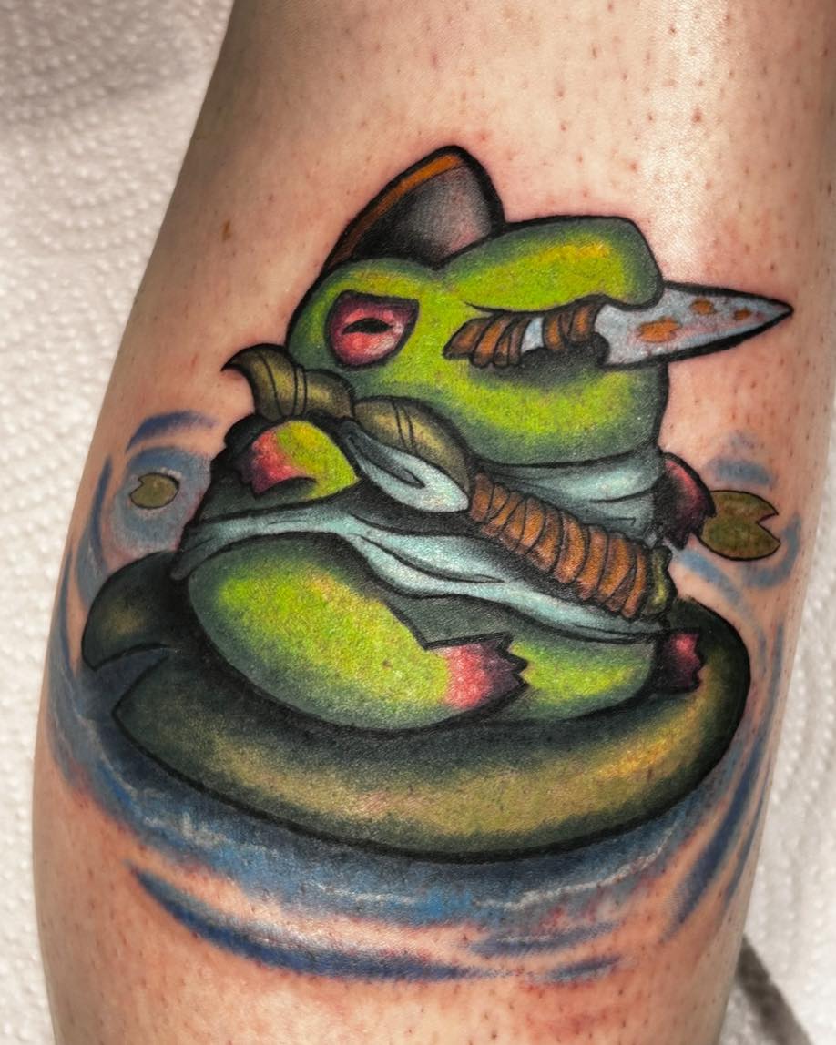 Tattoo by @trashboattattoos — new_school, realism