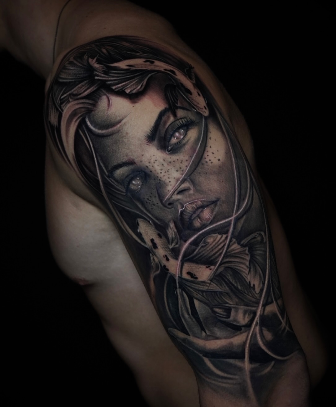 Tattoo by @joannatattoos β realism, dotwork