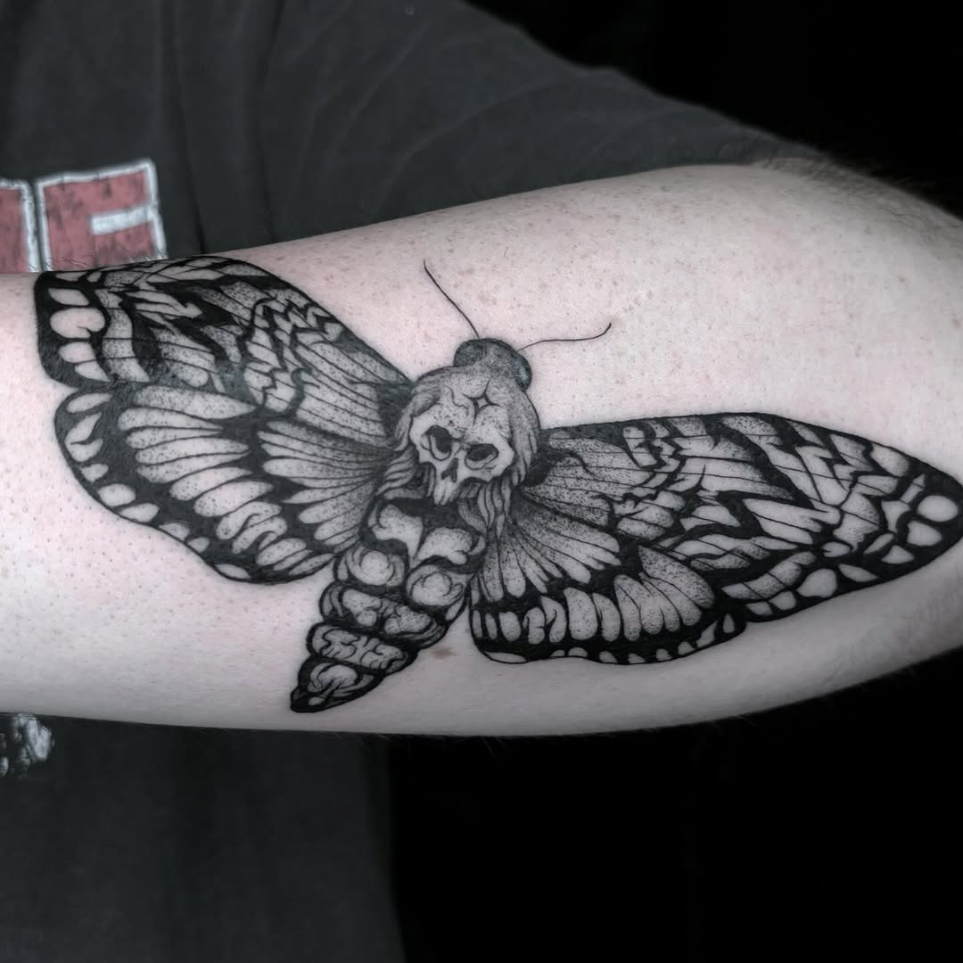 Tattoo by @inkvanna — black_and_grey, realism