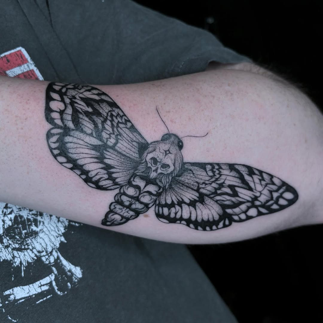 Tattoo by @inkvanna — black_and_grey, realism