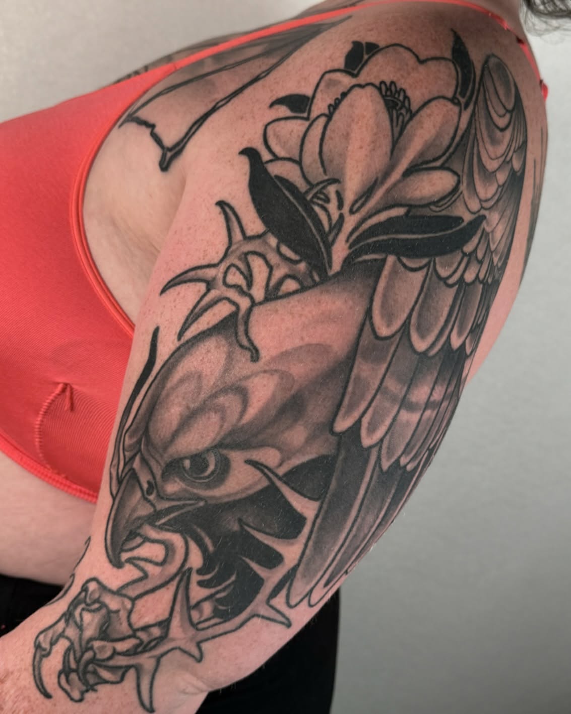 Tattoo by @doublescribbles — black_and_grey, realism
