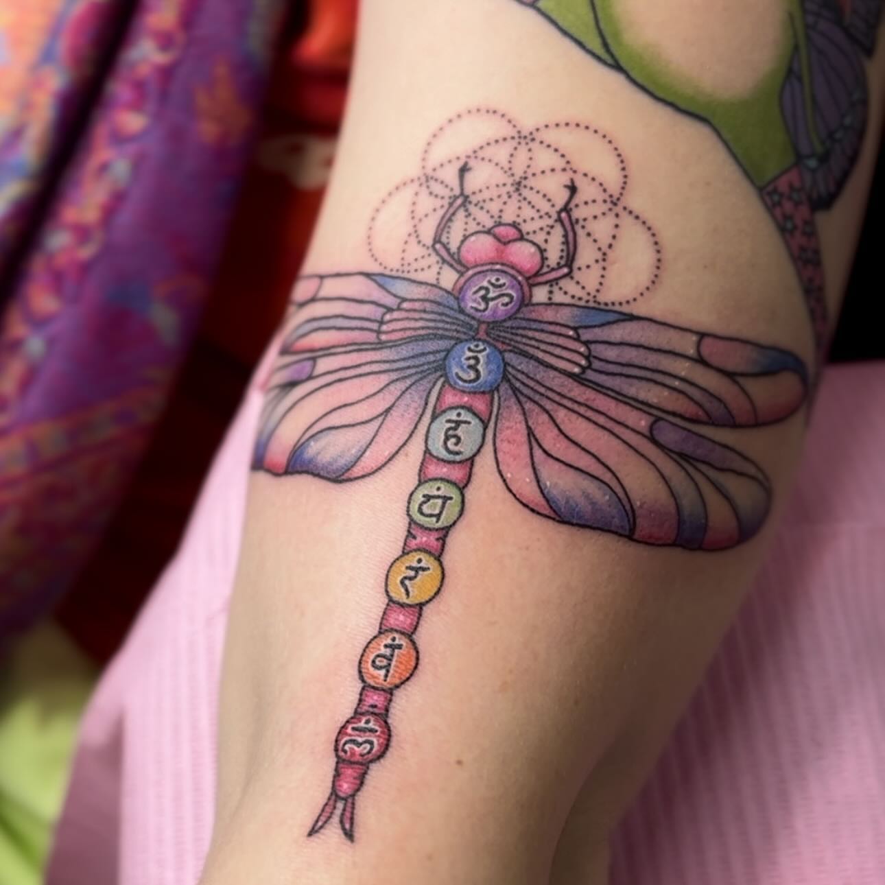 Tattoo by @spiritfleshtattoo — dotwork