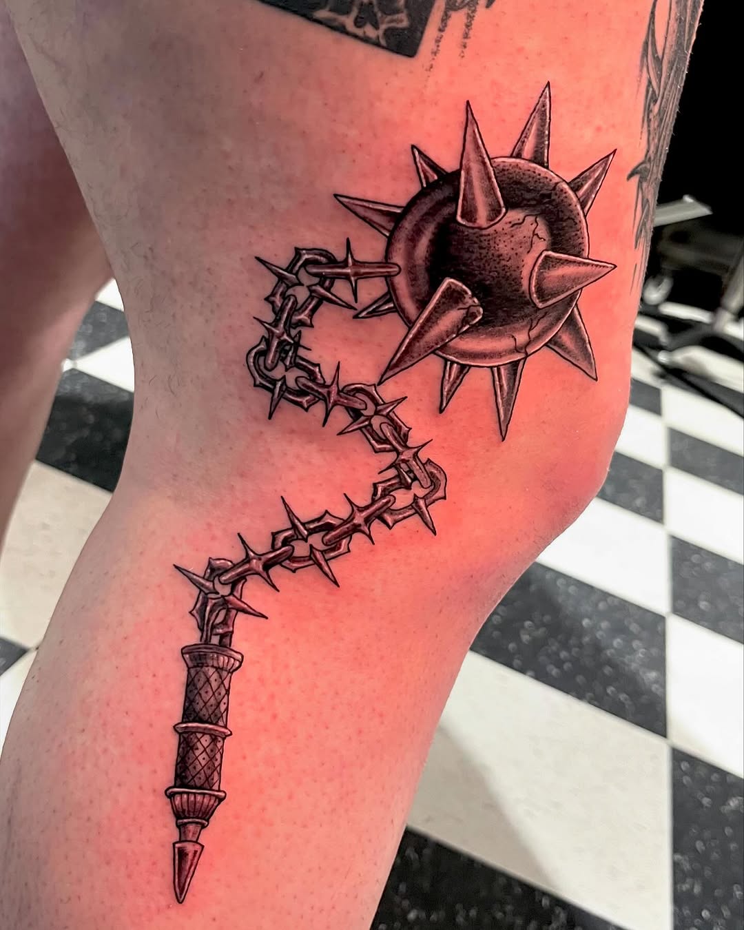 Tattoo by @morgue_ink โ dark_realism, black_and_grey