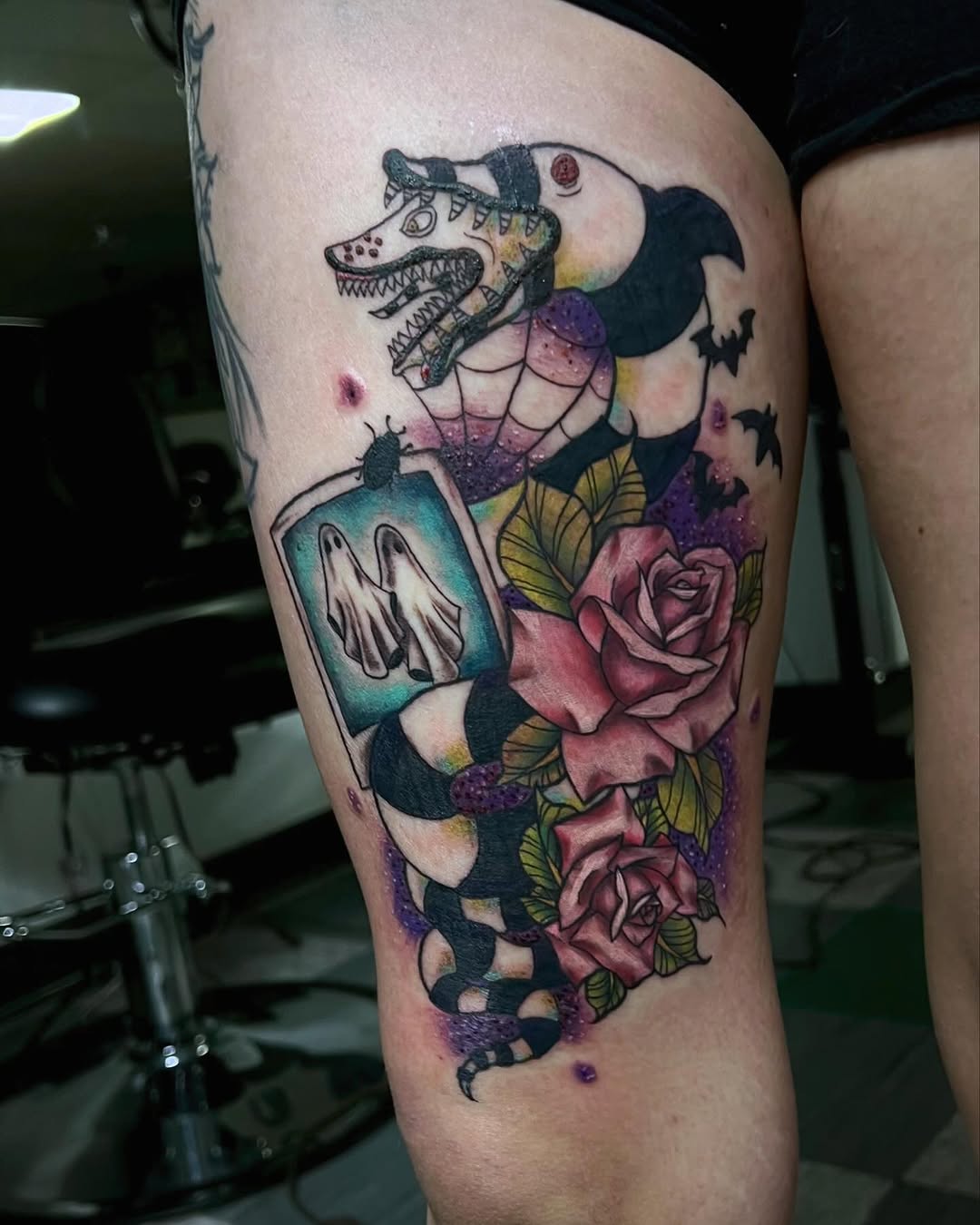 Tattoo by @steviesbook — new_school, neo_traditional