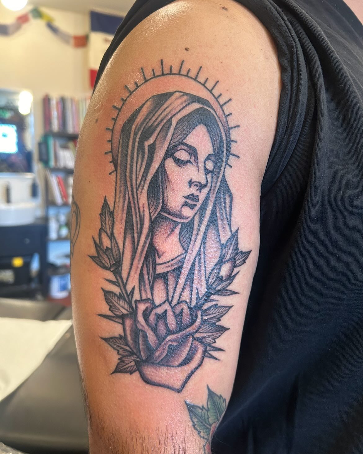 Tattoo by @samperrytattoos โ black_and_grey