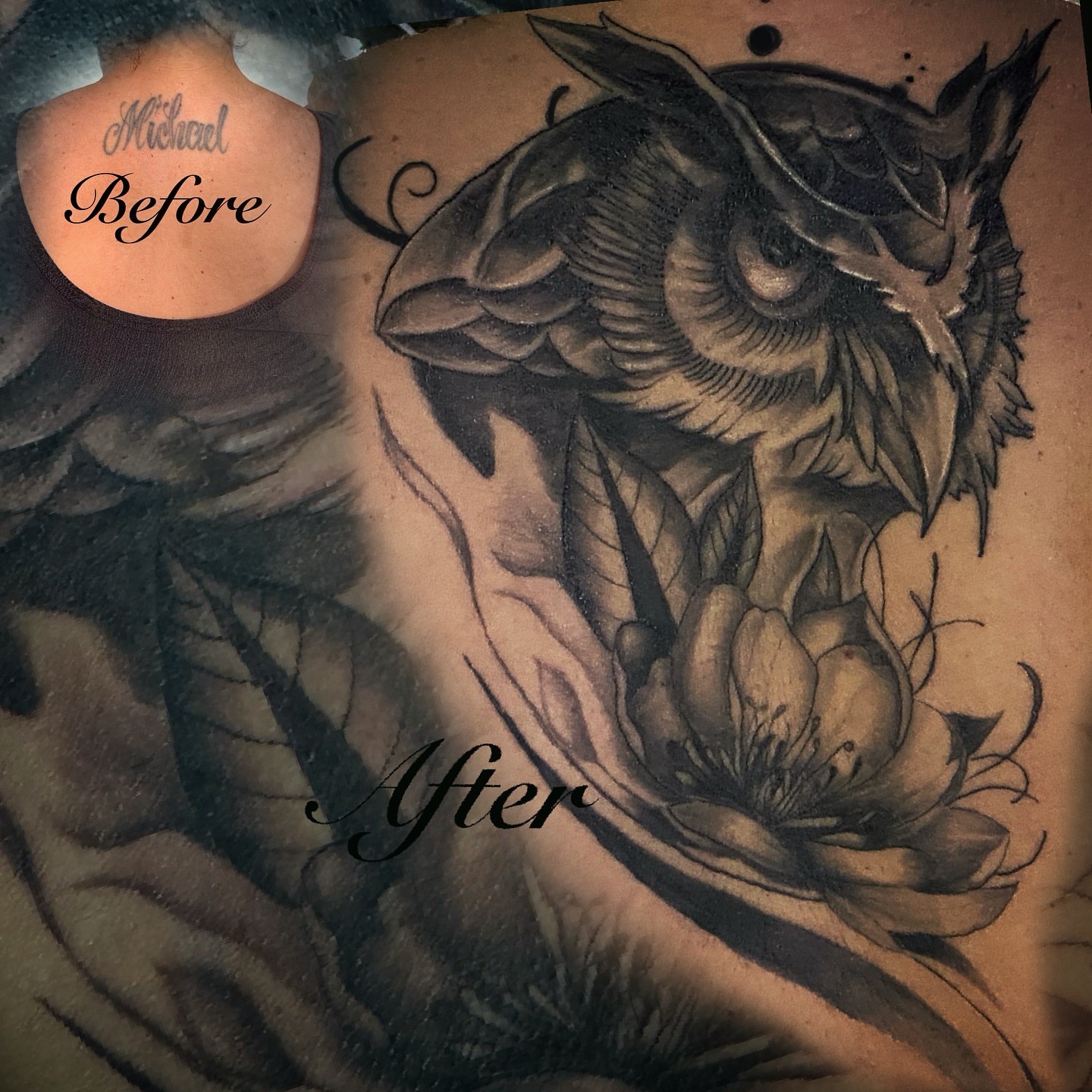 Tattoo by @samrockwell_ink — black_and_grey, realism