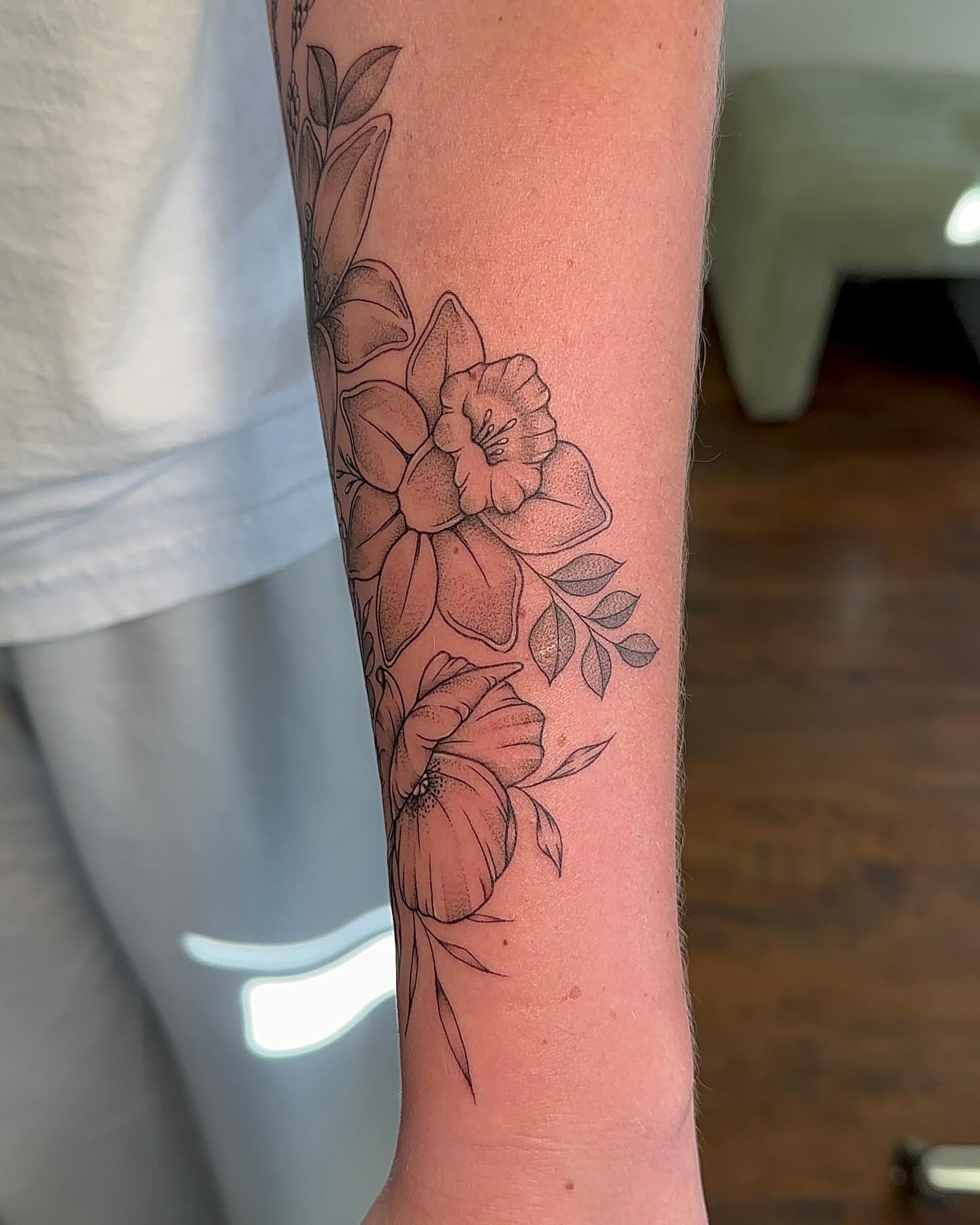 Tattoo by @bboujeeink2 — dotwork, black_and_grey
