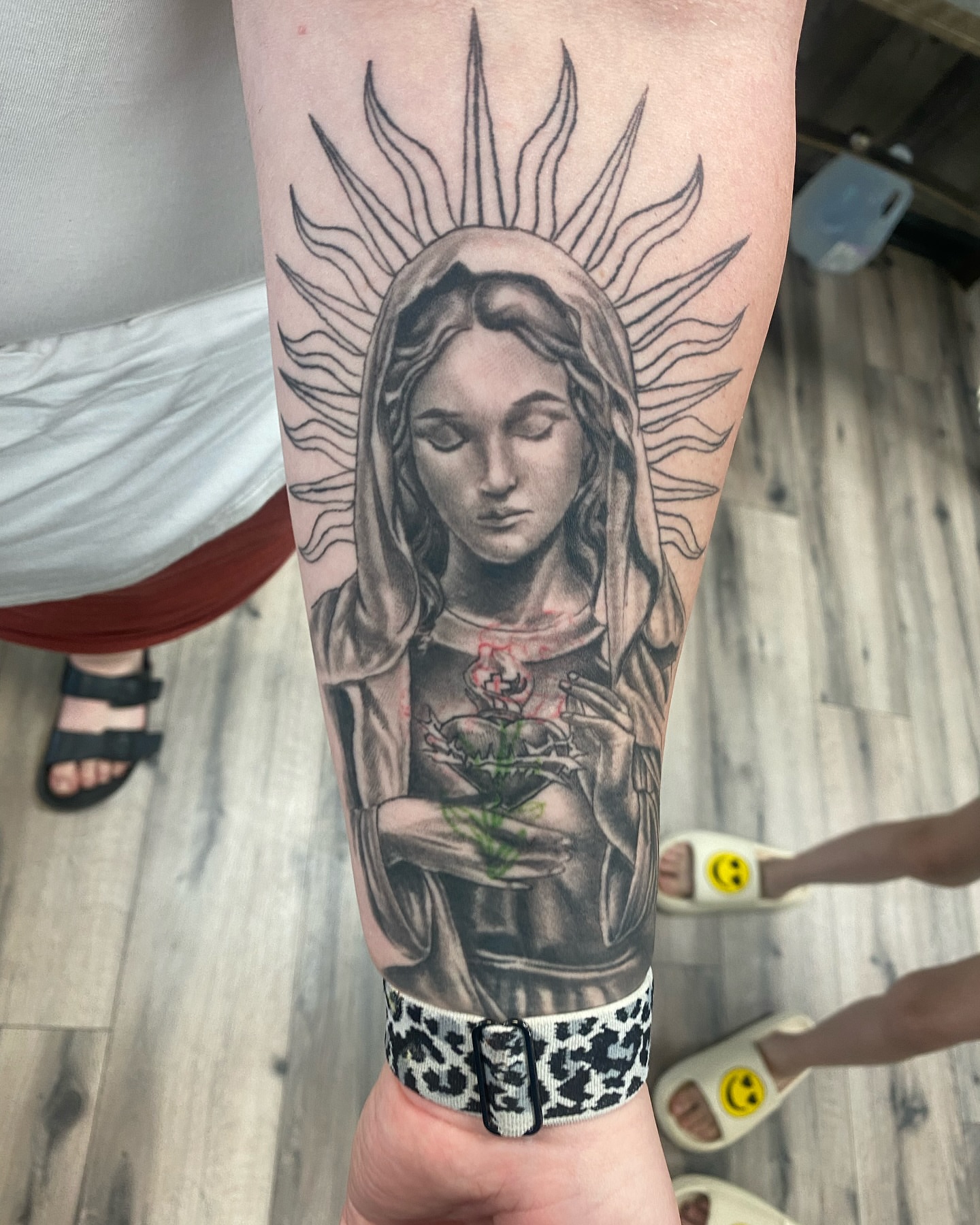 Tattoo by @cofaxtattoos — black_and_grey