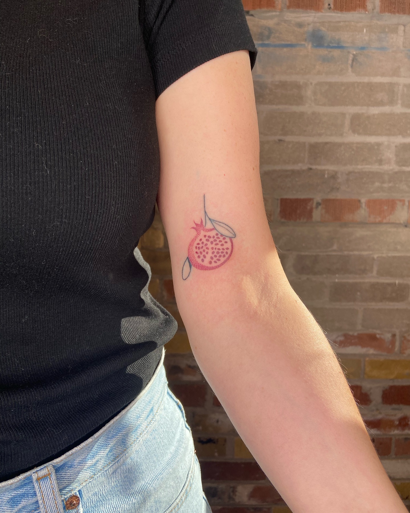 Tattoo by @mano_blue — dotwork